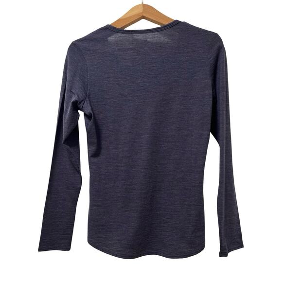 Segments Womens 100% Merino Wool Base Layer Top Size S Purple Outdoor Hiking - Picture 3 of 7